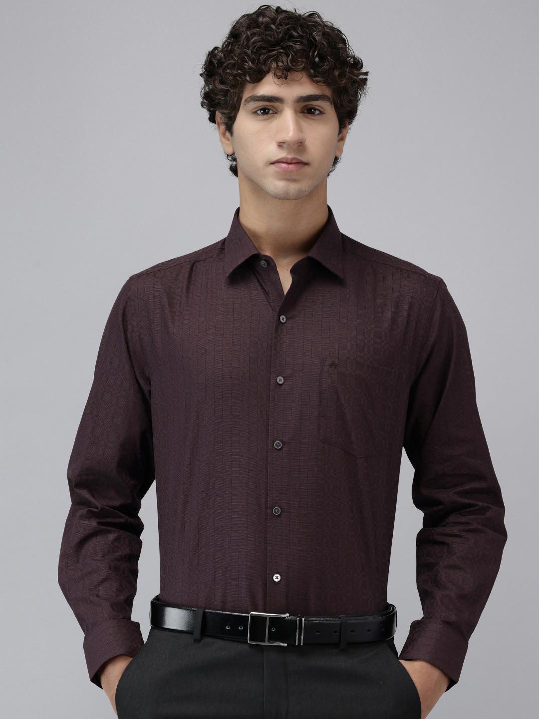Arrow Manhattan Slim Fit Checked Pure Cotton Formal Shirt