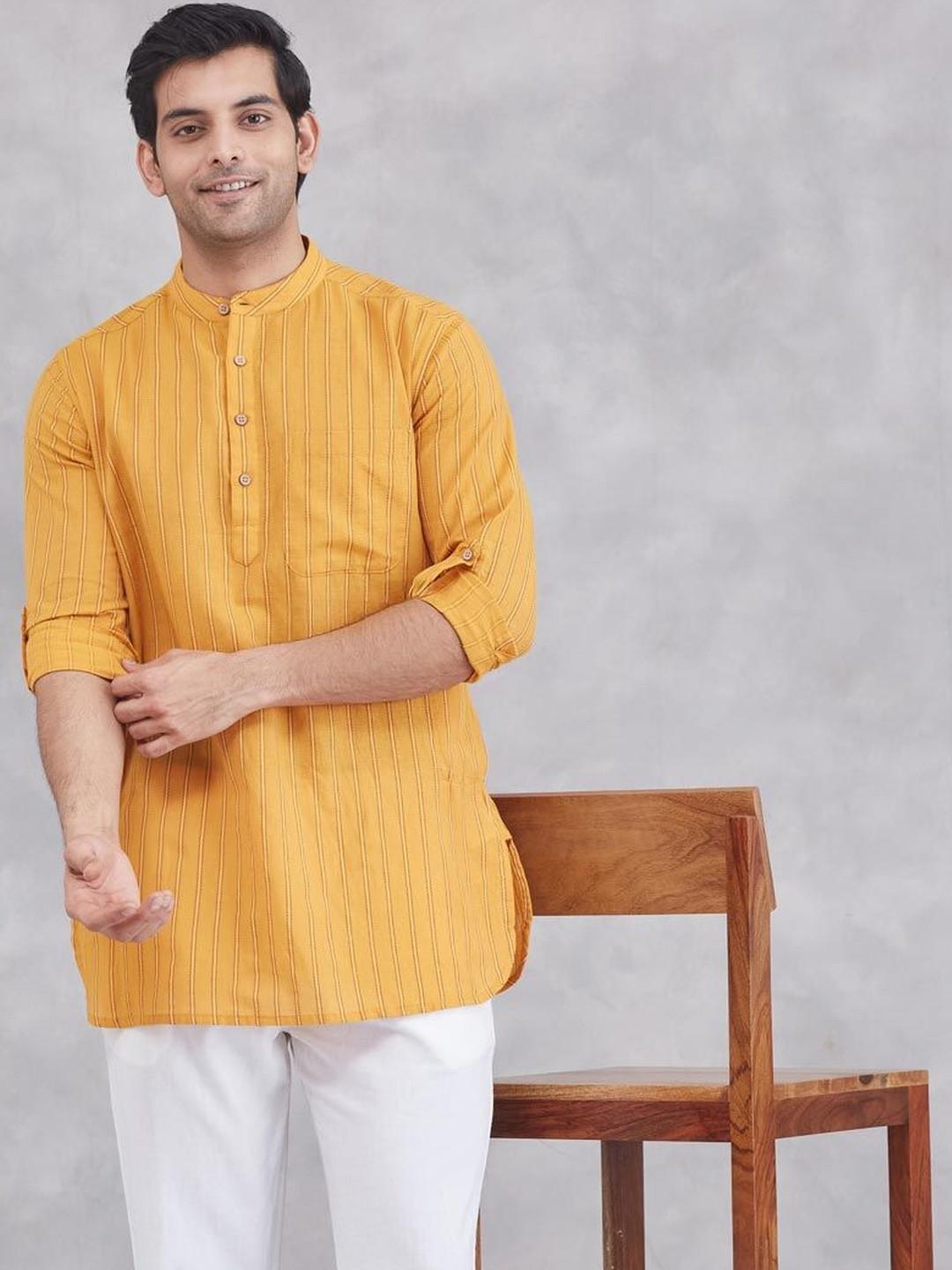 Fabindia Men Thread Work Kurta