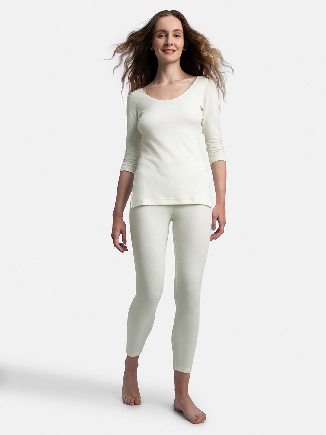 Jockey Super Combed Cotton Brushed Fabric Thermal Leggings with StayWarm Technology-2544