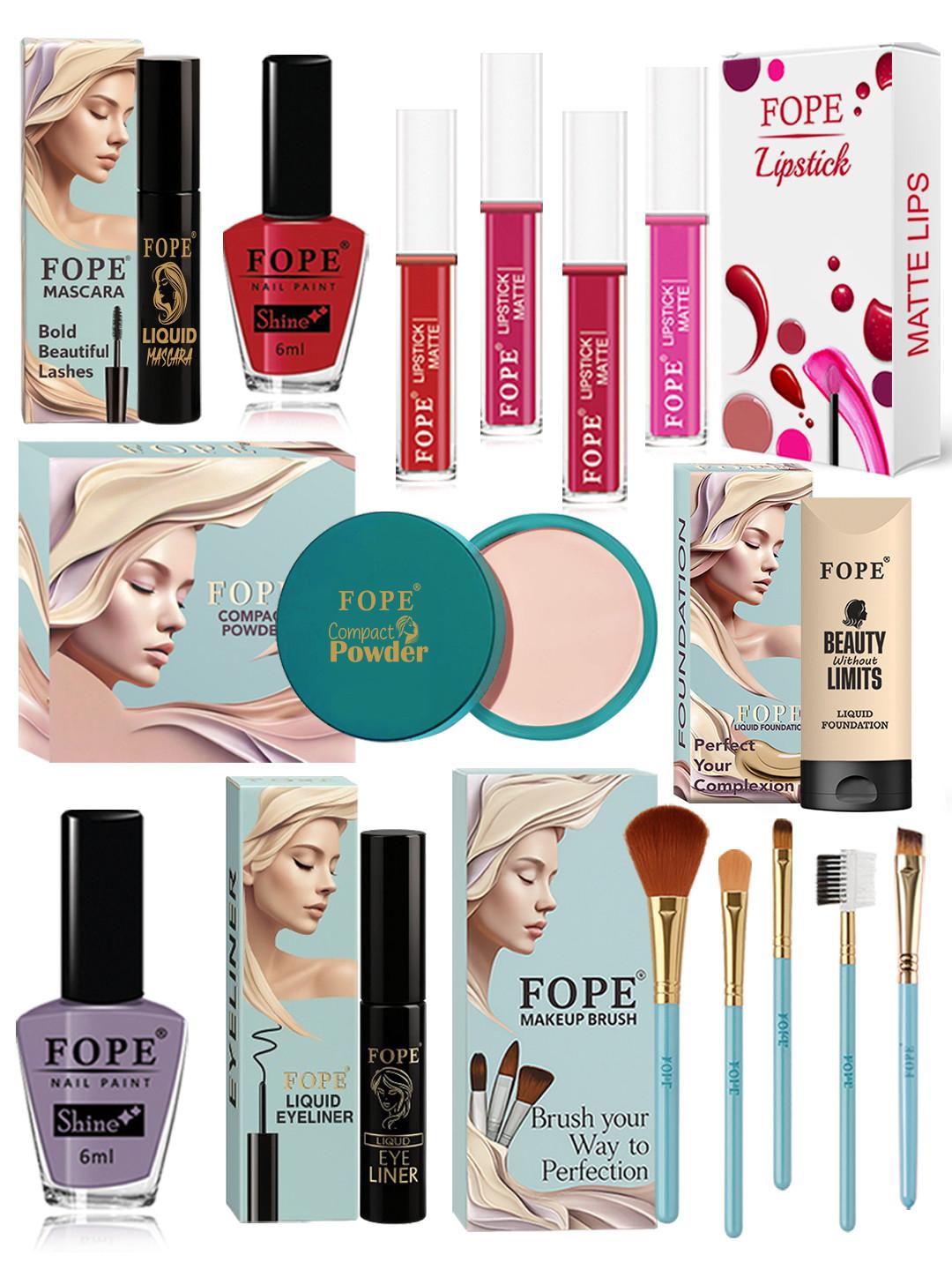 FOPE Set Of 15 Long Lasting Matte Waterproof Makeup Combo