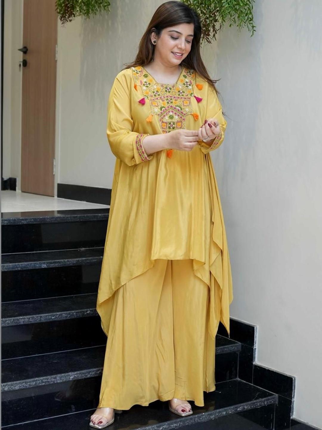 KALINI Embroidered Tunic With Trousers Co-Ords