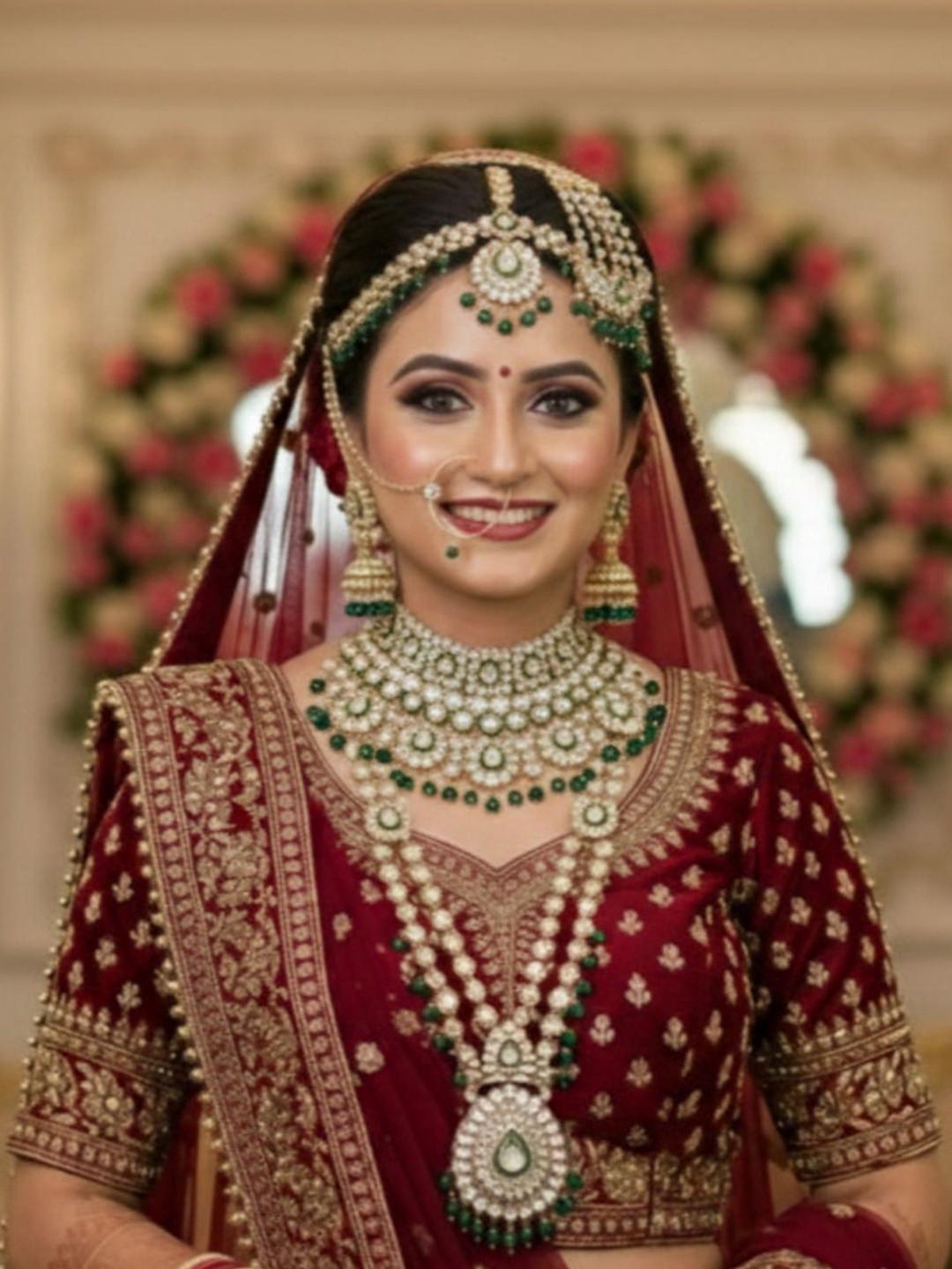 Nui Gold-Plated Stone-Studded & Beaded Jewellery Set
