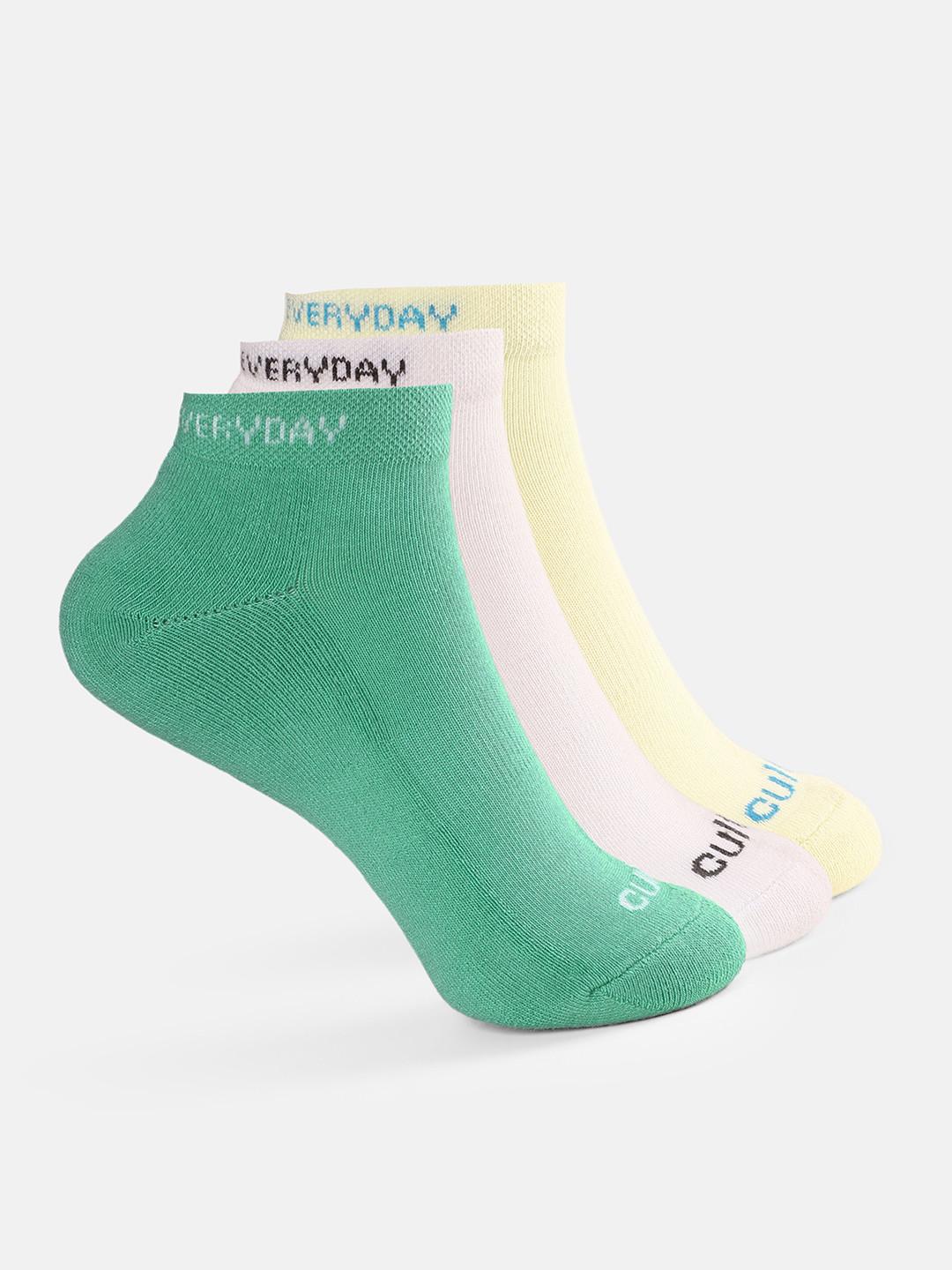 CULT Women Pack of 3 R3 Low Ankle Length Socks