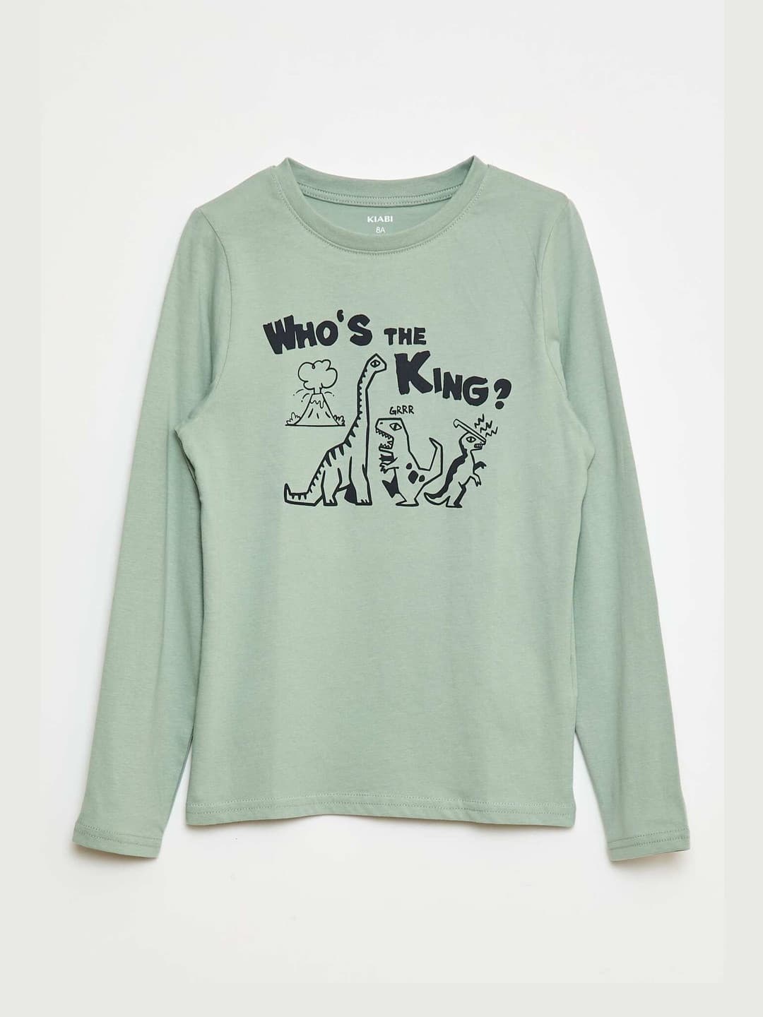 KIABI Boys Green Cotton Tshirts
