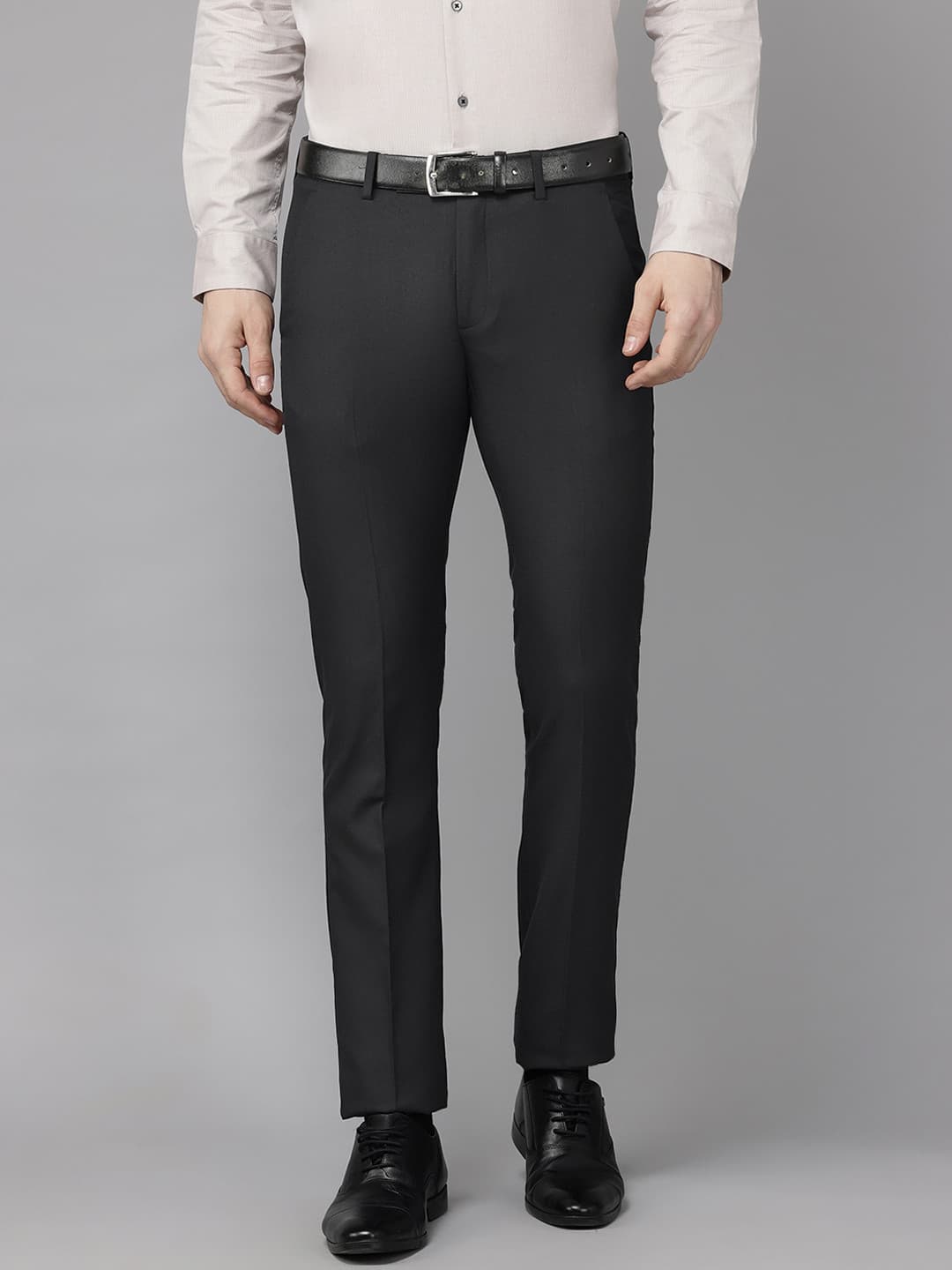 Arrow Men Tailored Fit Self Design Trousers