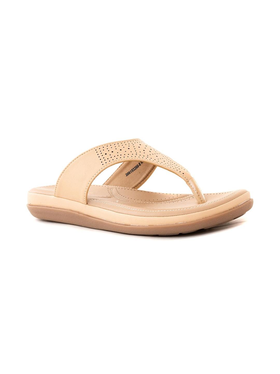 Khadims Women Textured Open Toe Flats with Laser Cuts