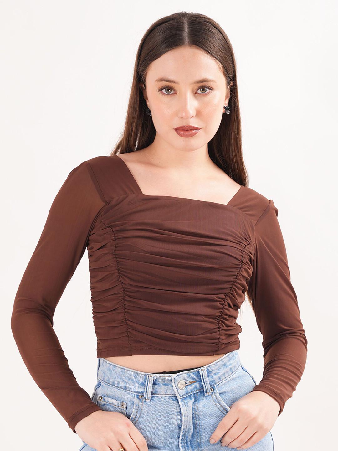 clobug Net Crop Top