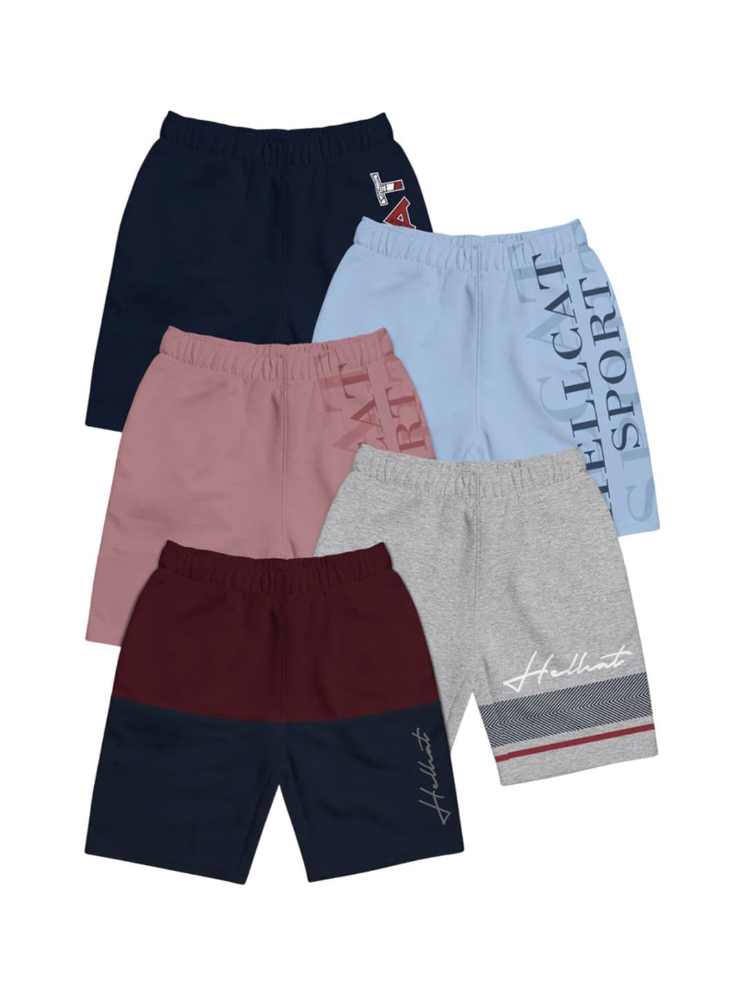 HELLCAT Boys Typography Printed Shorts