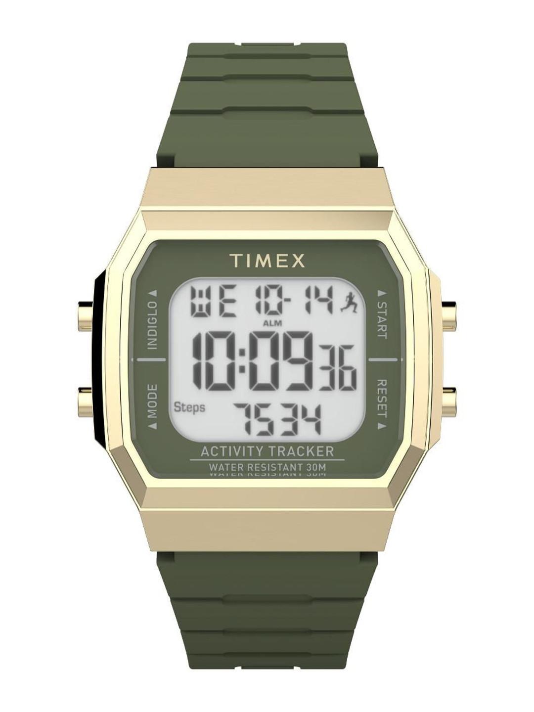 Timex Unisex Brass Dial & Bracelet Style Straps Digital Watch TW5M60800