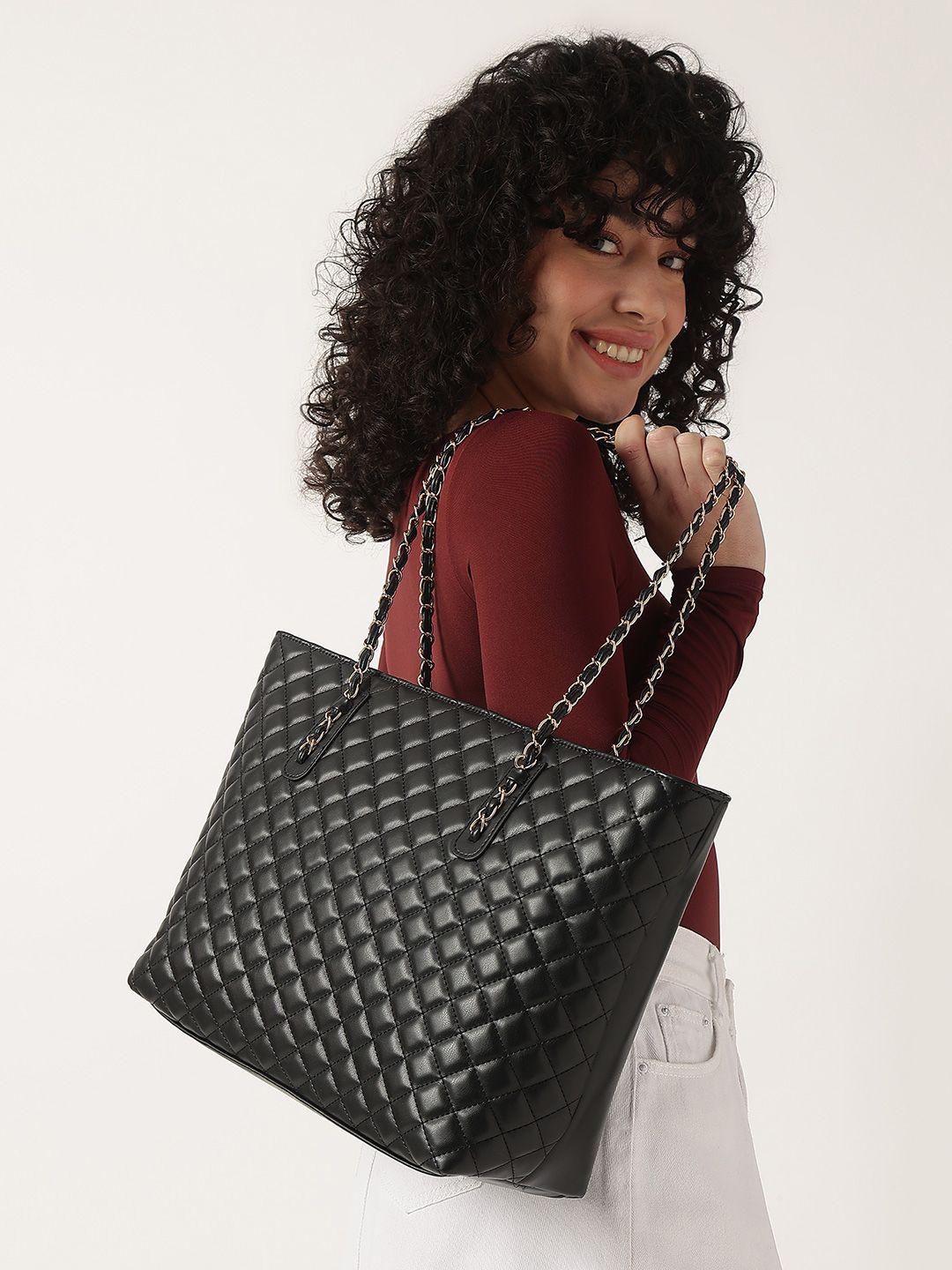 Fastrack Women Checked PU Laptop Bag
