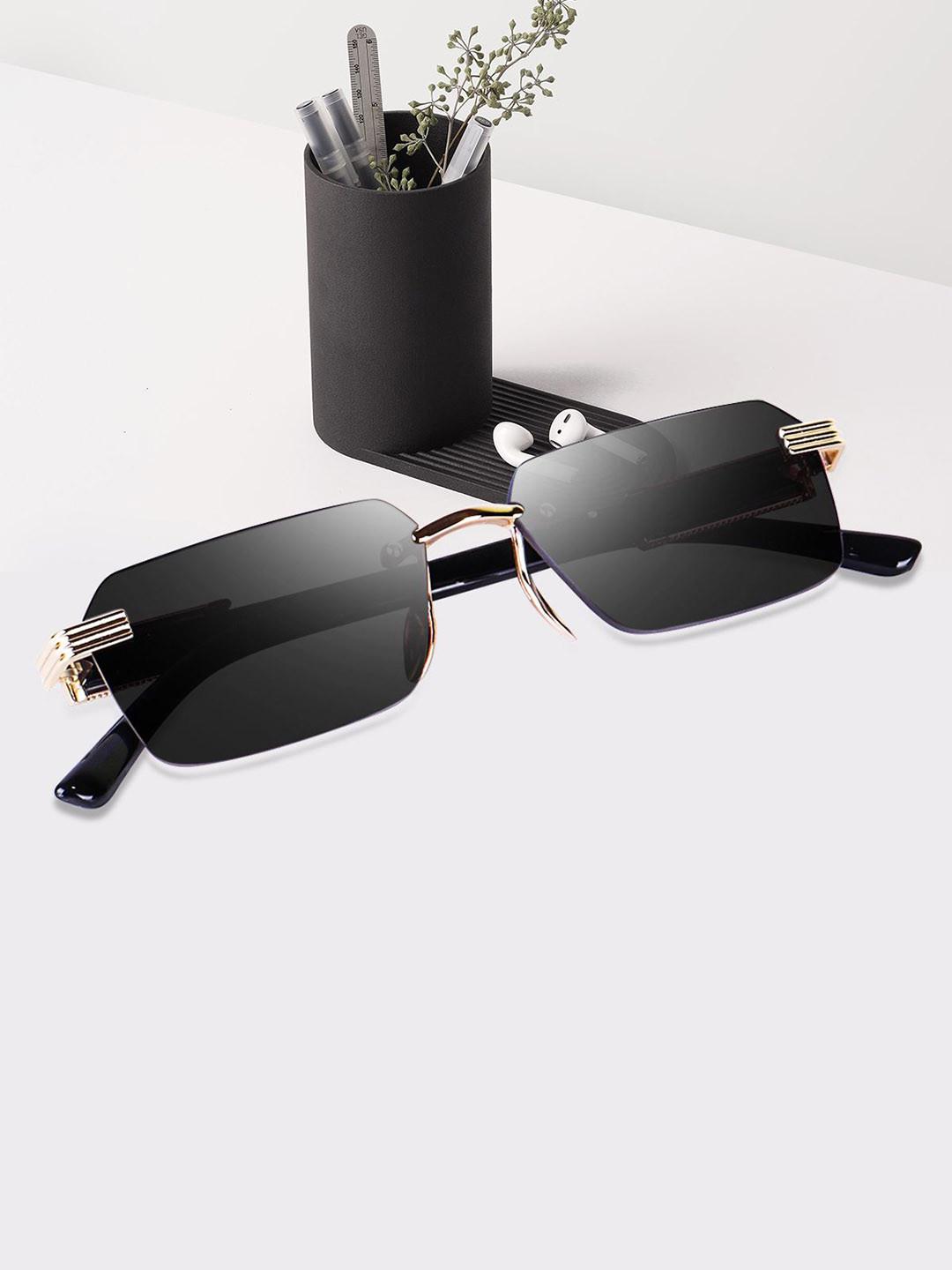 Dervin Unisex Rectangle Sunglasses with UV Protected Lens