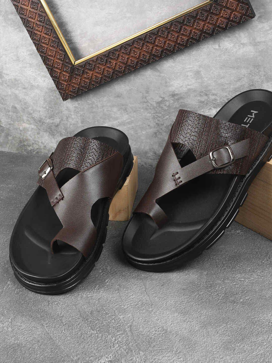 Metro Men Leather Comfort Sandals