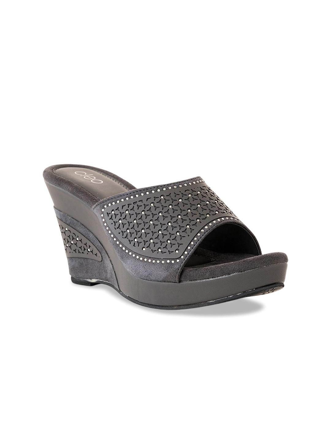 Khadims Women Embellished Wedge Sandals