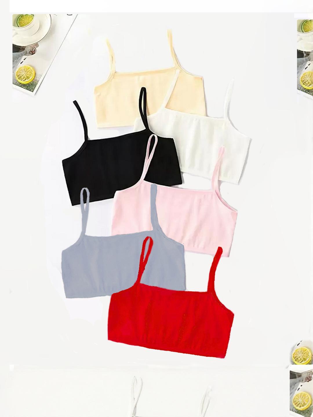 BRAAFEE Girls Pack of 6 Camisoles