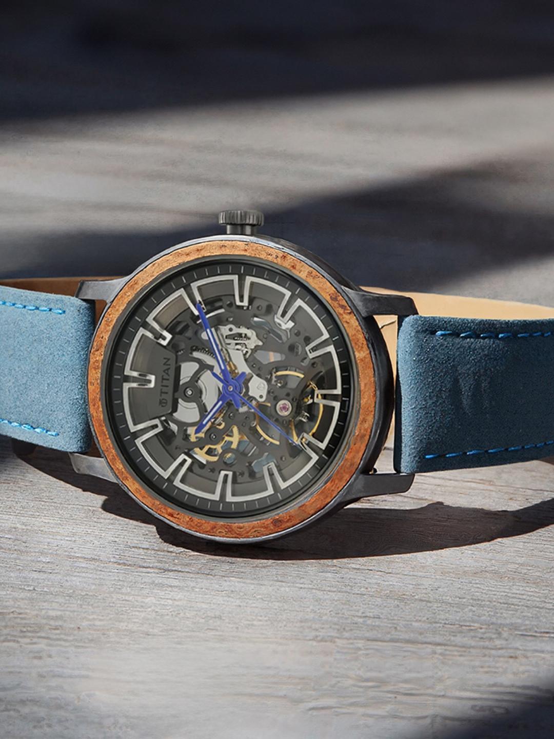 Titan Magnate Automatic With Grey Dial Watch For Men - Nt1797kl02f