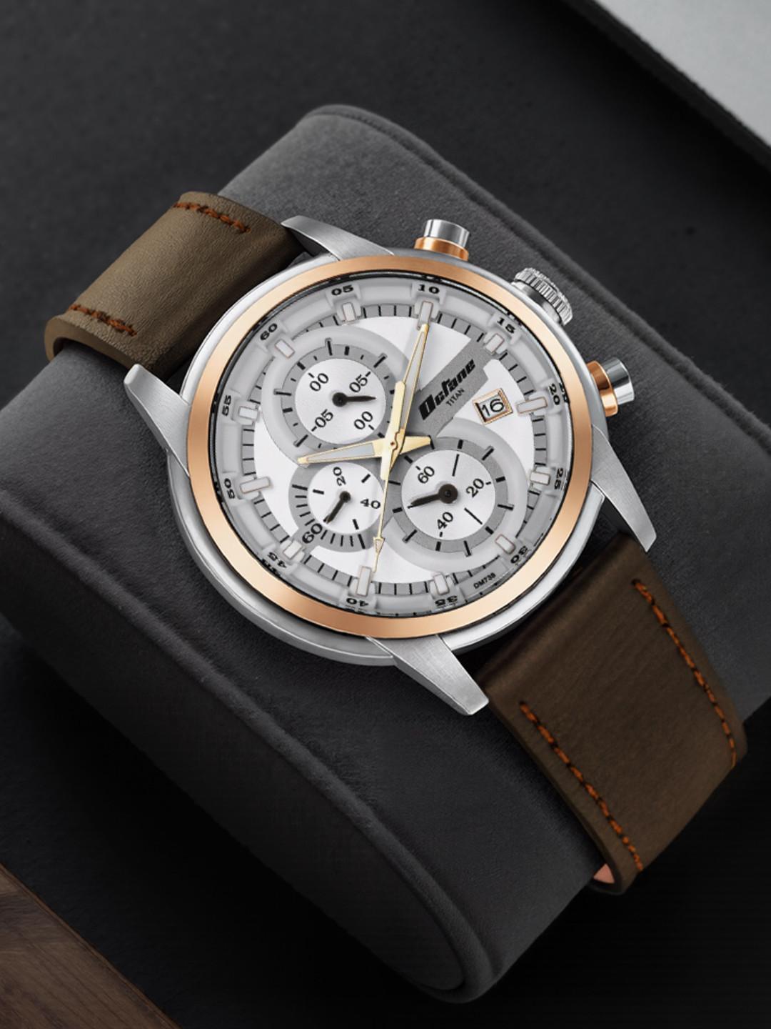 Titan Octane Chronograph Analog With Silver Dial Watch For Men - Nt90086kl02