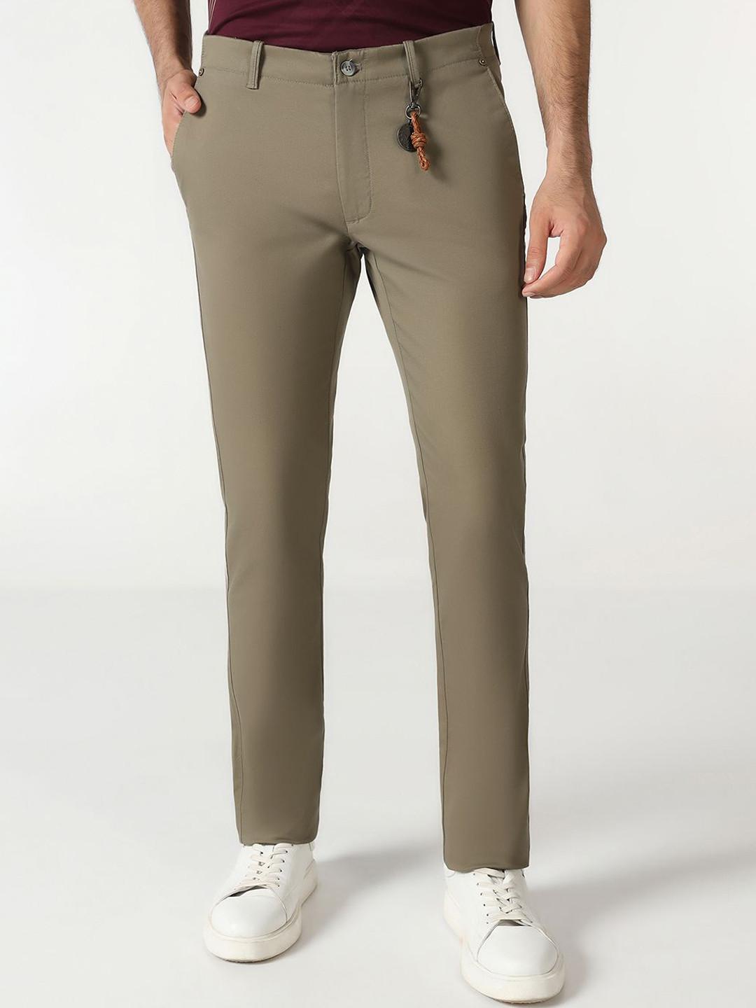 Blackberrys Men Urban Slim Fit Low-Rise Trousers