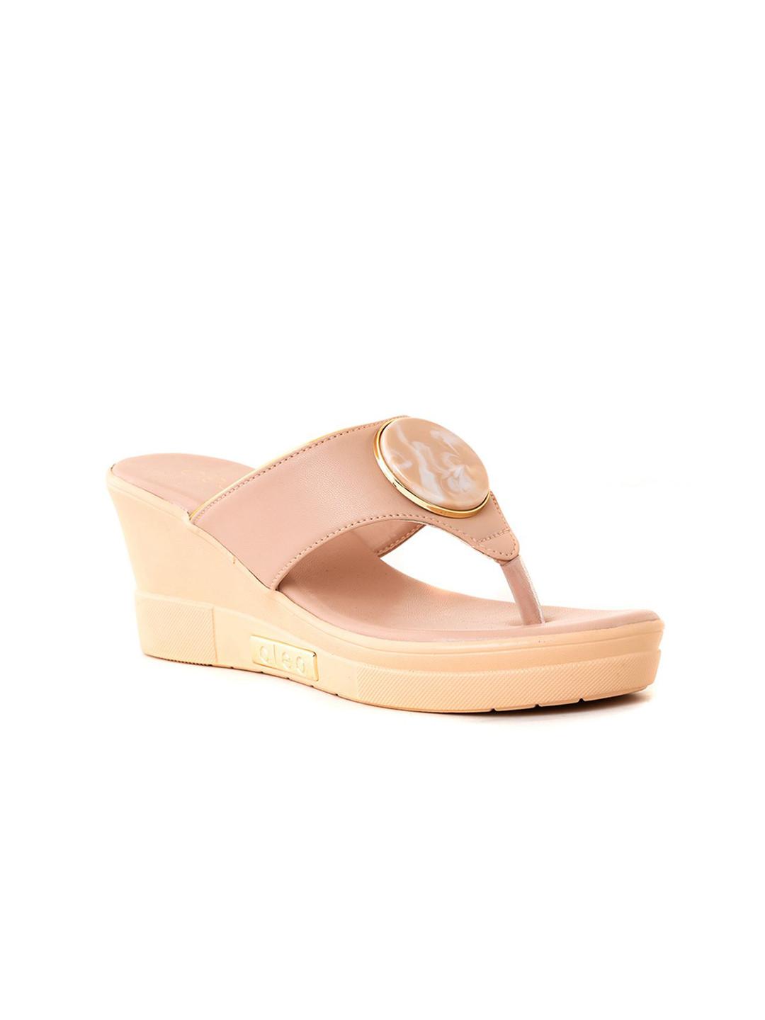 Khadims Women Slip On Wedge Heel Sandals