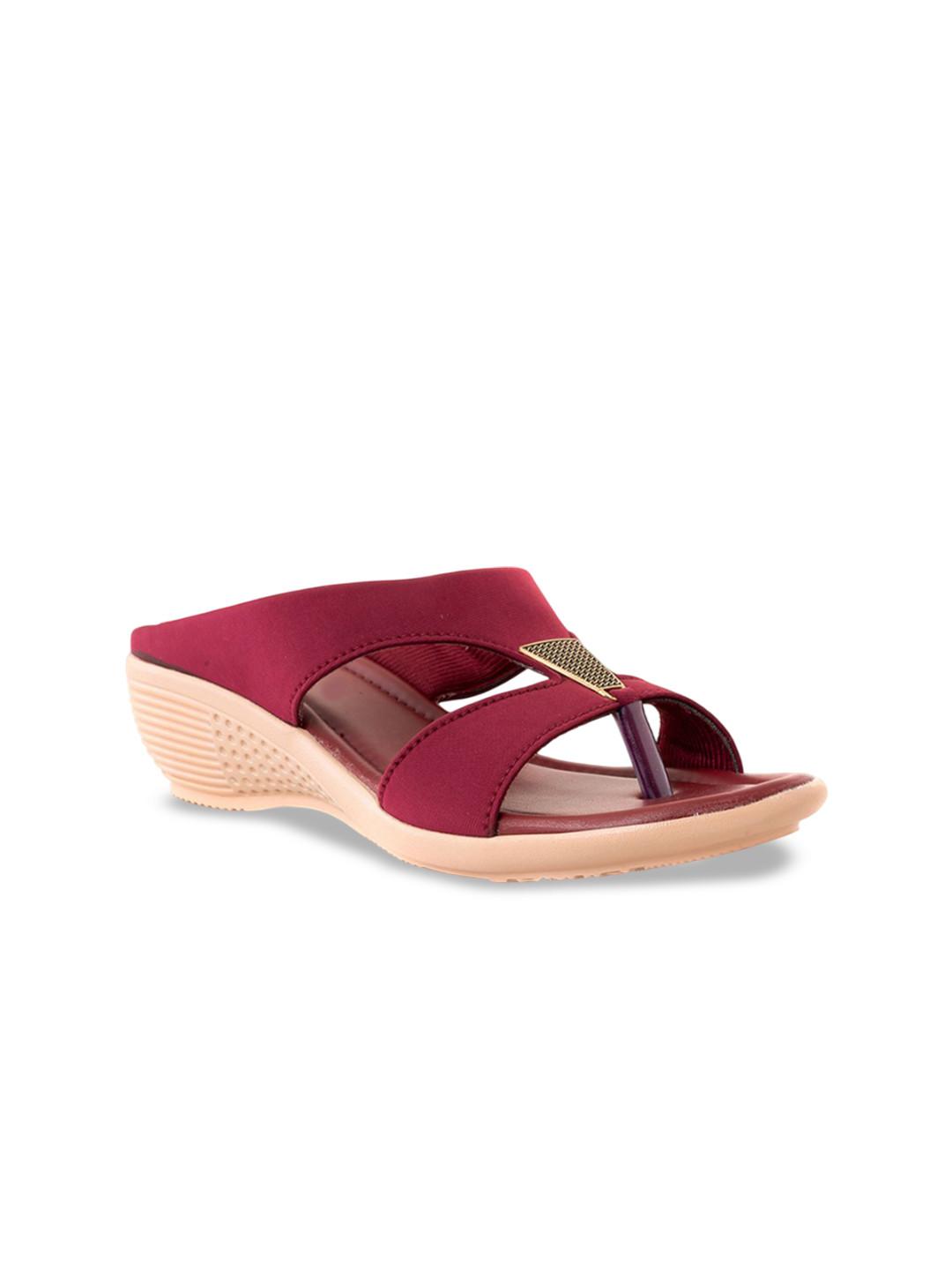 Khadims Open Toe Wedge Heels Sandals