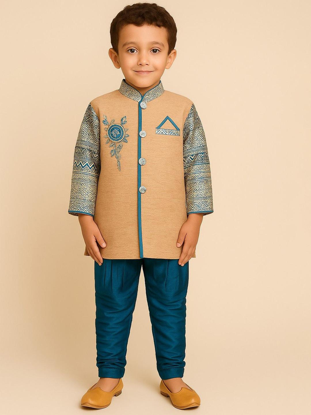 BAESD Boys Embroidered Sherwani Set