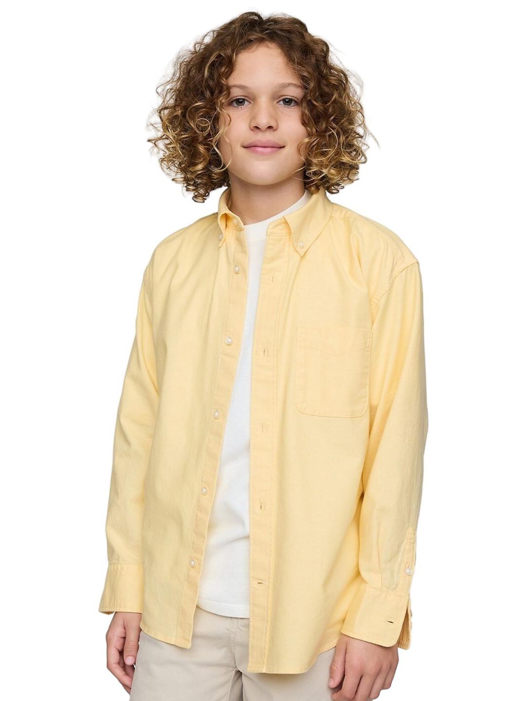 GAP Boys Relaxed-Fit Button-Down Collar Relaxed Fit Oxford Shirt