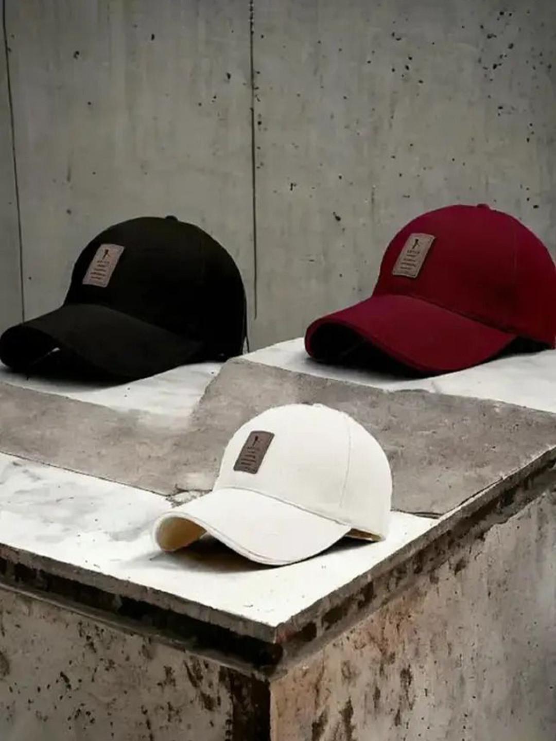 SELLORIA Women Set Of 3 Cotton Baseball Cap