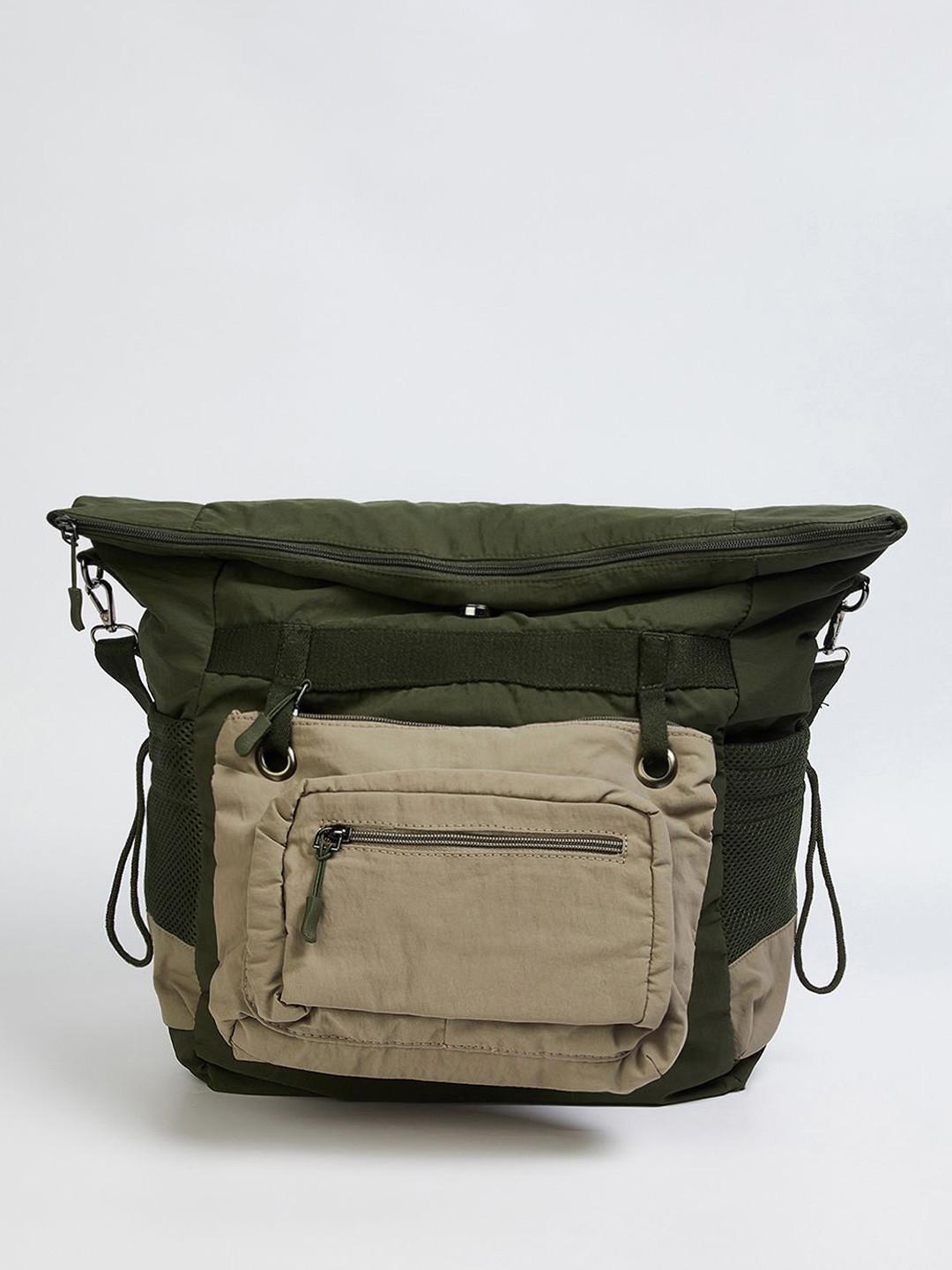 max Women Colourblocked Non-Padded Backpack