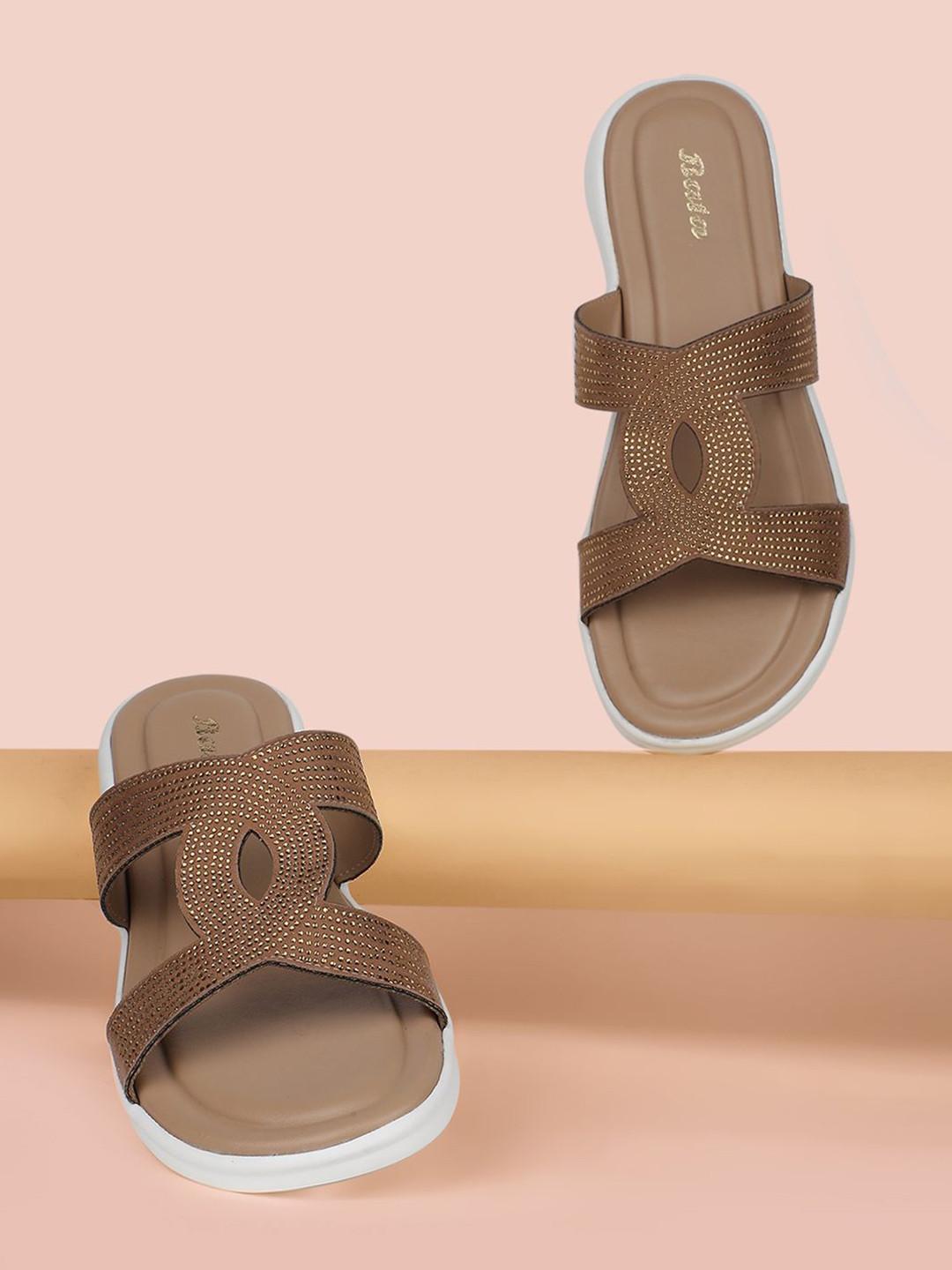 Bata Embellished Open toe Heels