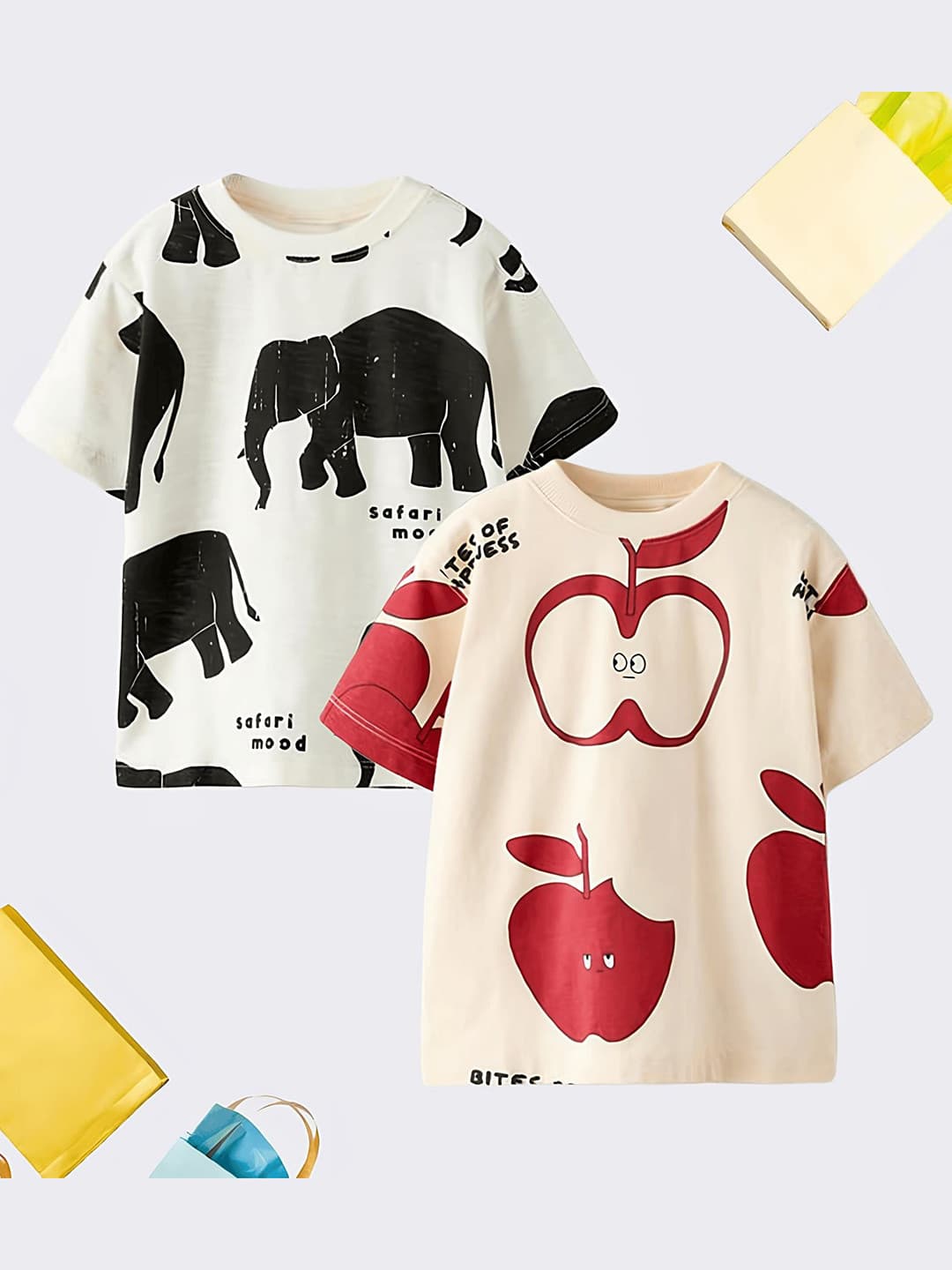 Googo Gaaga Boys 2 Printed T-shirt