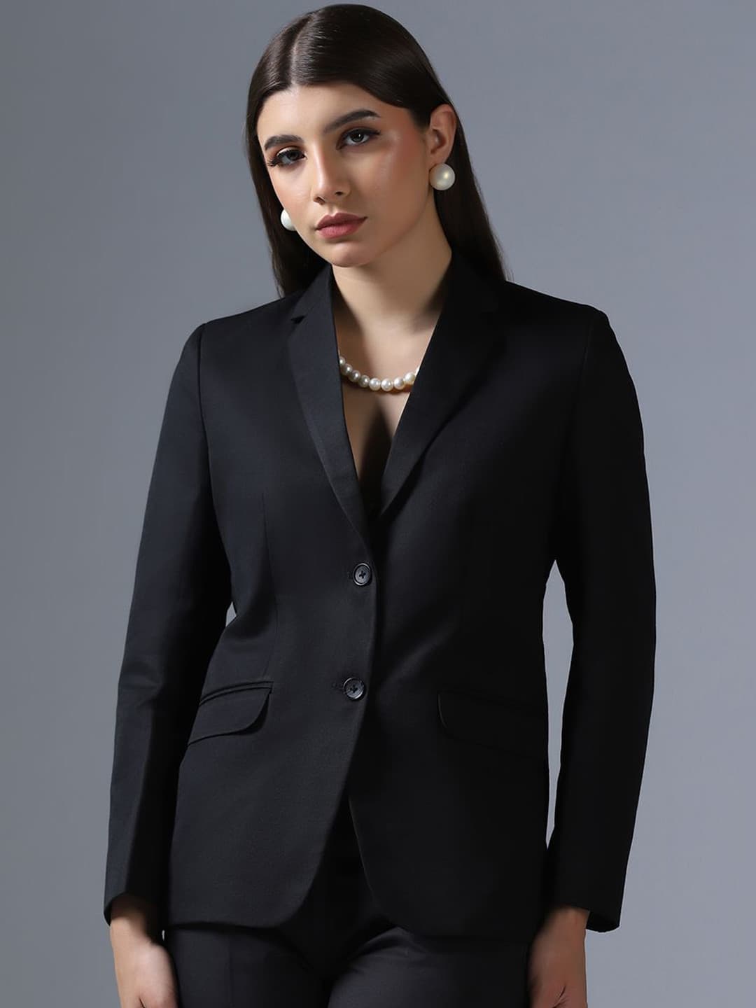 TAHVO Single-Breasted Formal Blazer