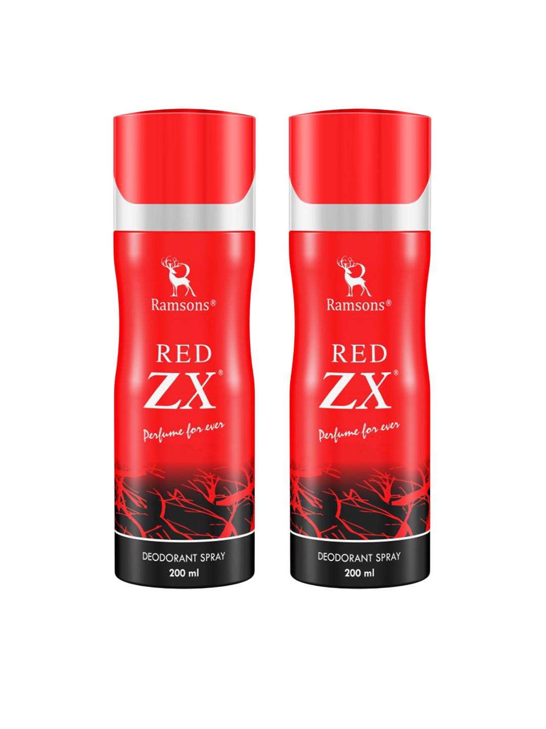 Ramsons Men Set Of 2 Red ZX Long Lasting Deodorant Spray - 200 ml Each