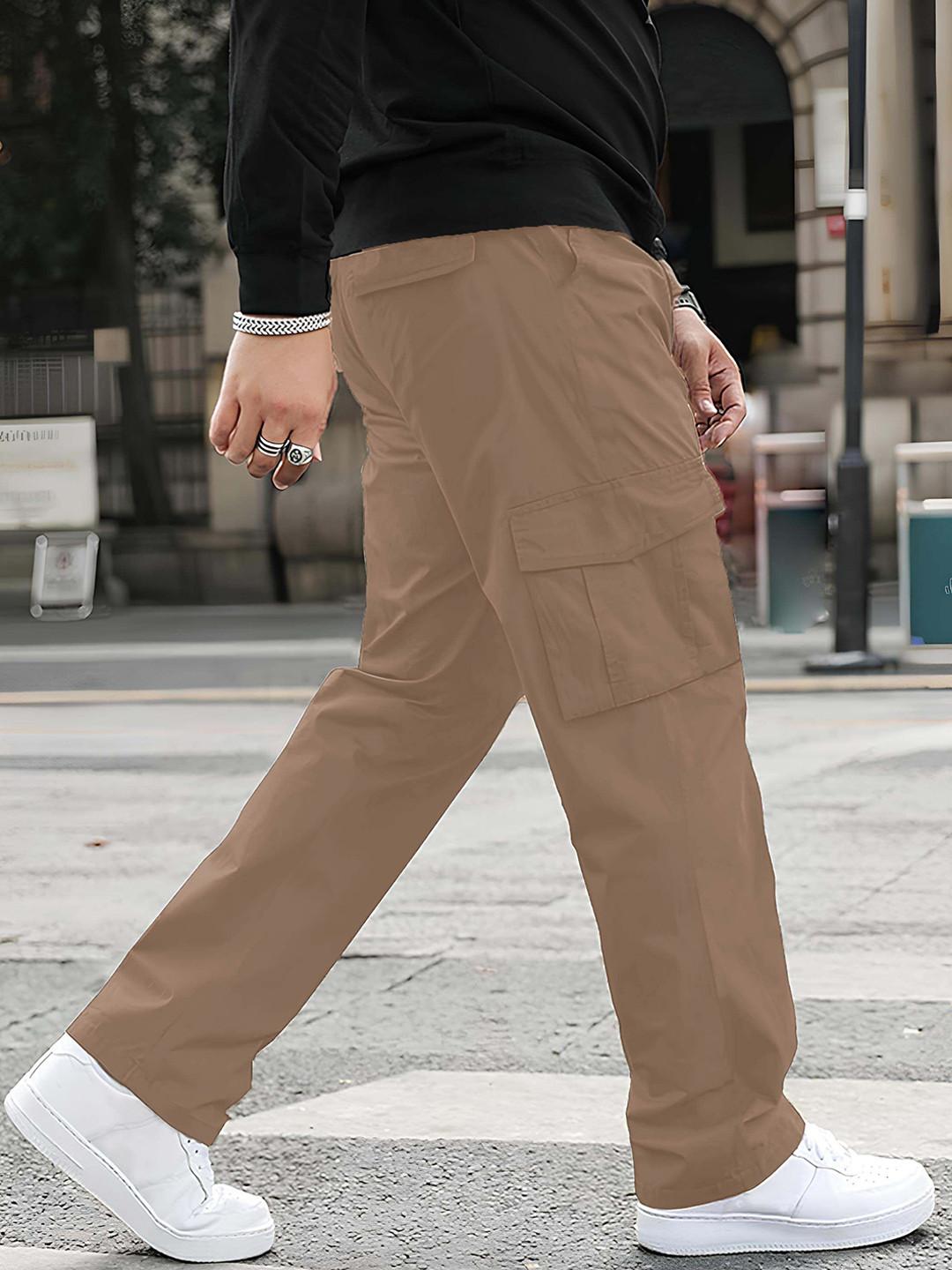 MULTIWA Men Relaxed Mid-Rise Relaxed Fit Cargos