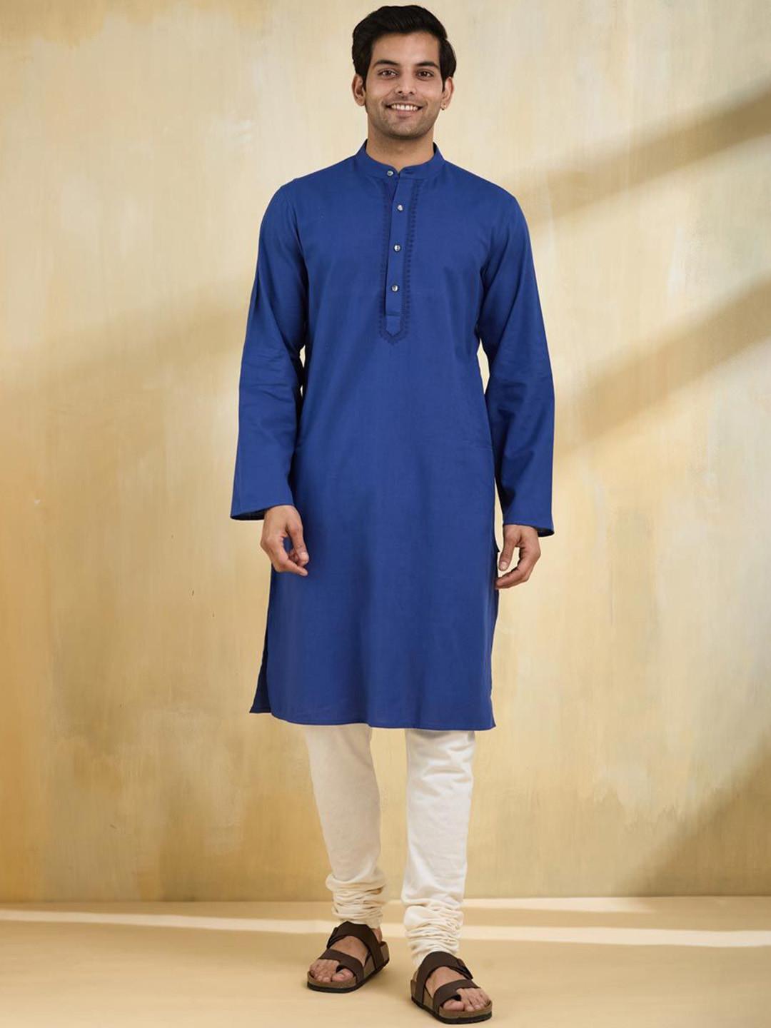 Fabindia Men Thread Work Republic Day Republic Day Kurta