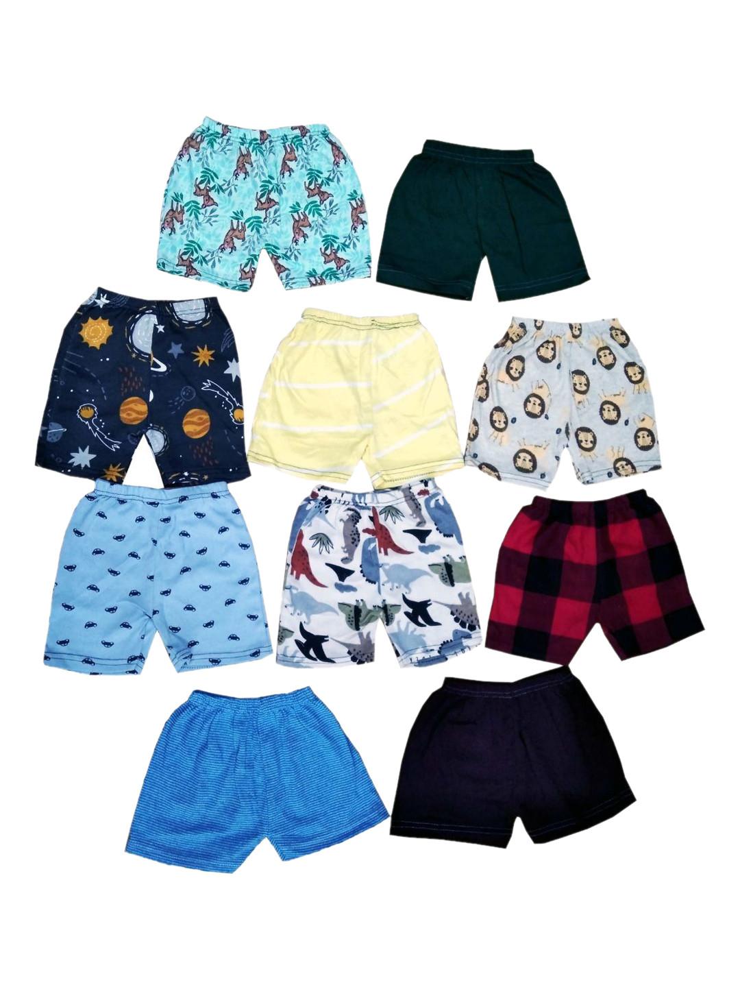 Seyor Boys Cotton Pack of 10 Printed Shorts
