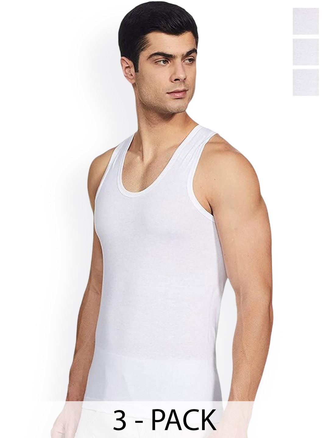 CAVENDERS Pack Of 3 Scoop Neck Pure Cotton Basic Vests - C49=-SWIFT---3---85