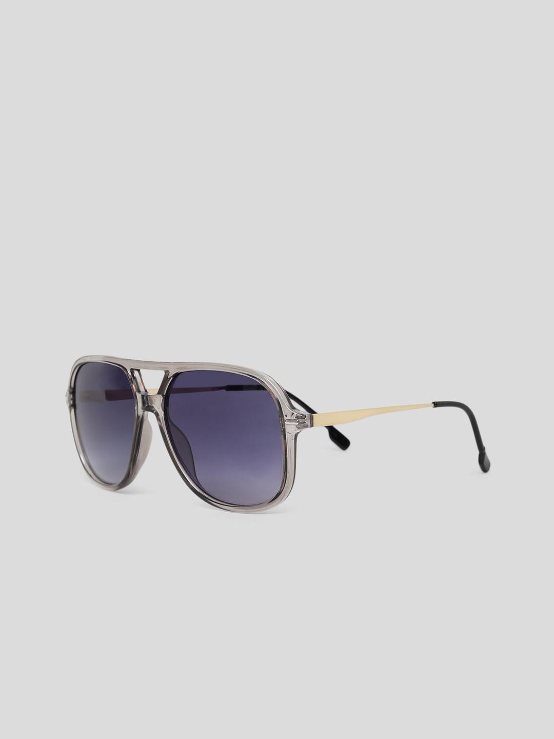 ONLY Women Gold-Toned Oversized Sunglasses with Blue UV Protected Lens