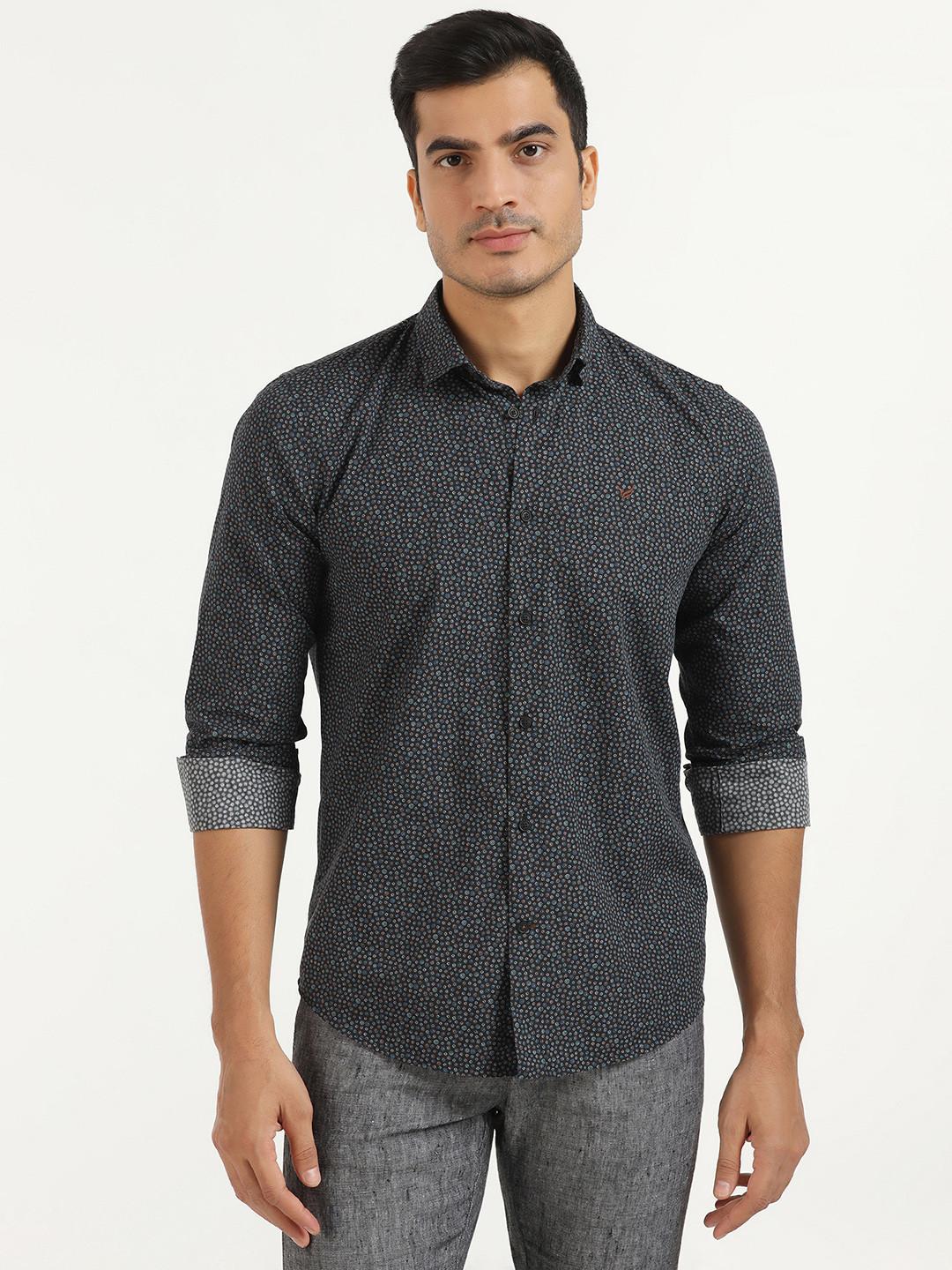 Blackberrys India Slim Fit Spread Collar Cotton Shirt