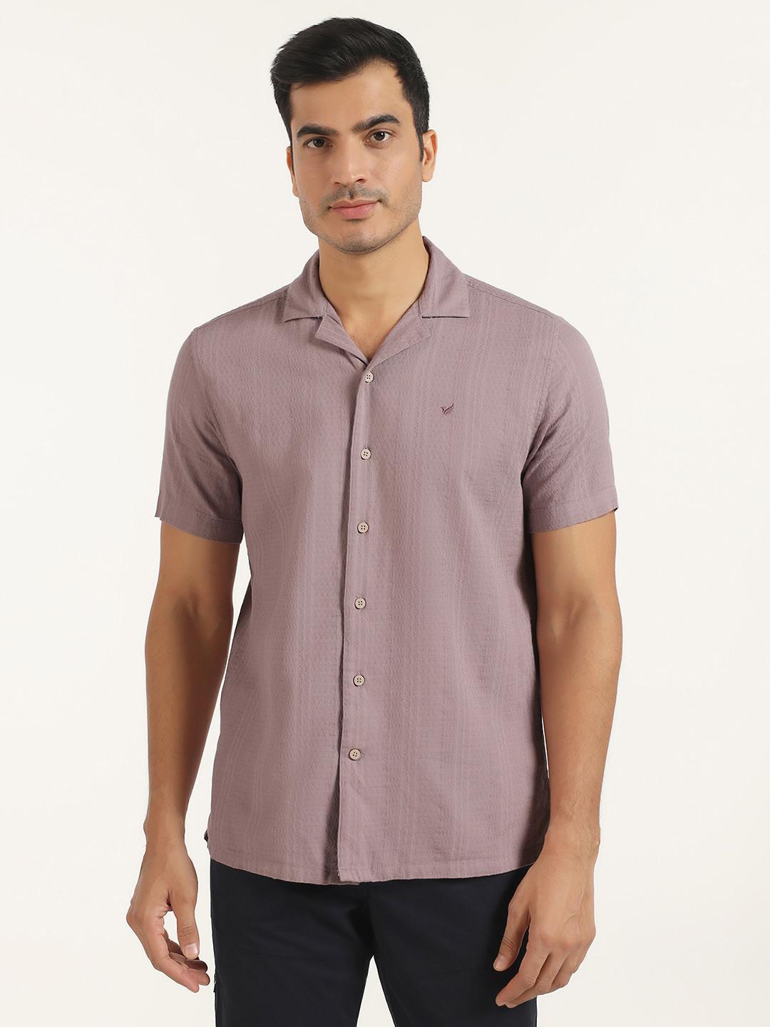 Blackberrys Textured Cotton Casual Regular Fit Shirt