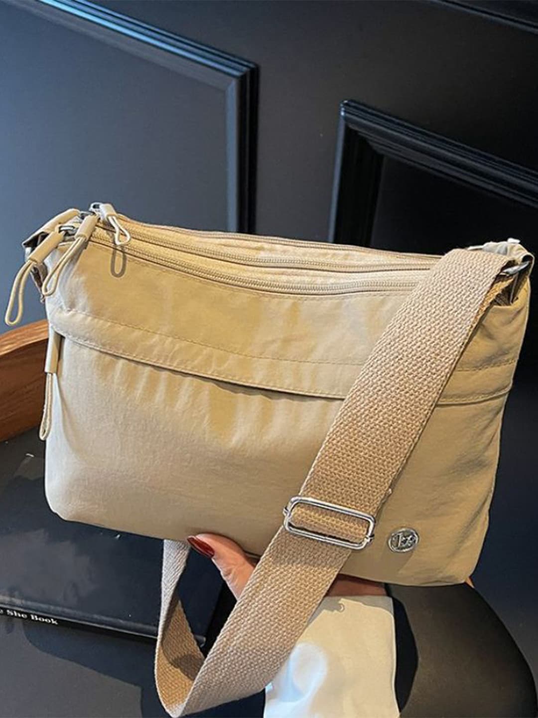 CORSICA Women Solid Structured Sling Bag