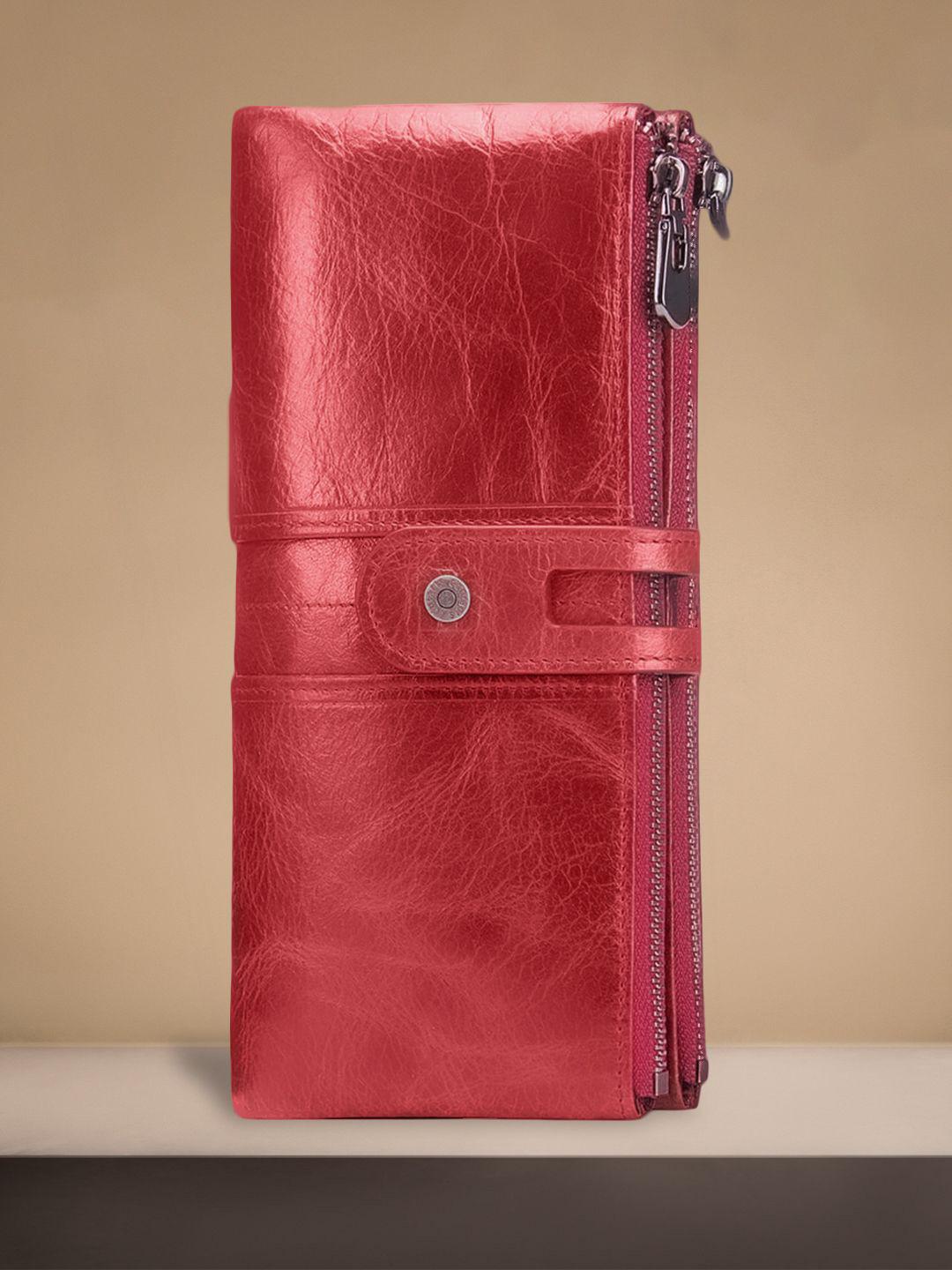 CONTACTS Women Leather Two Fold Wallet with SD Card Holder