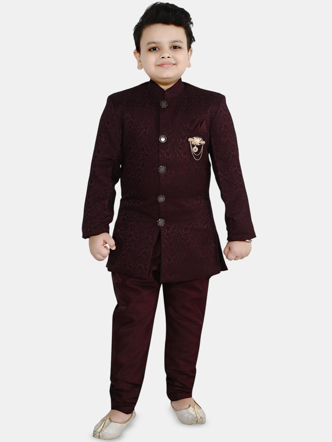 BAESD Kids Embroidery Indo Western Sherwani Set
