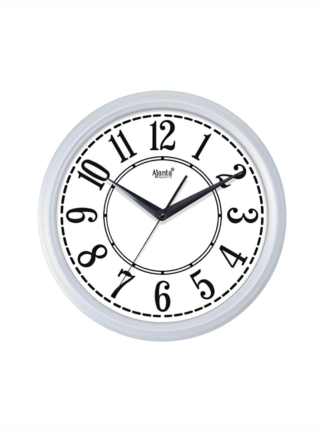 Ajanta White Wall Clock