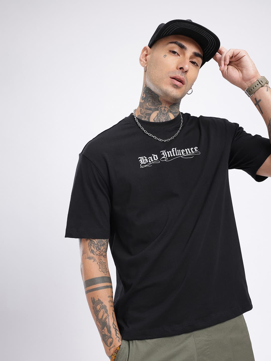 glitchez Printed Oversized T-shirt