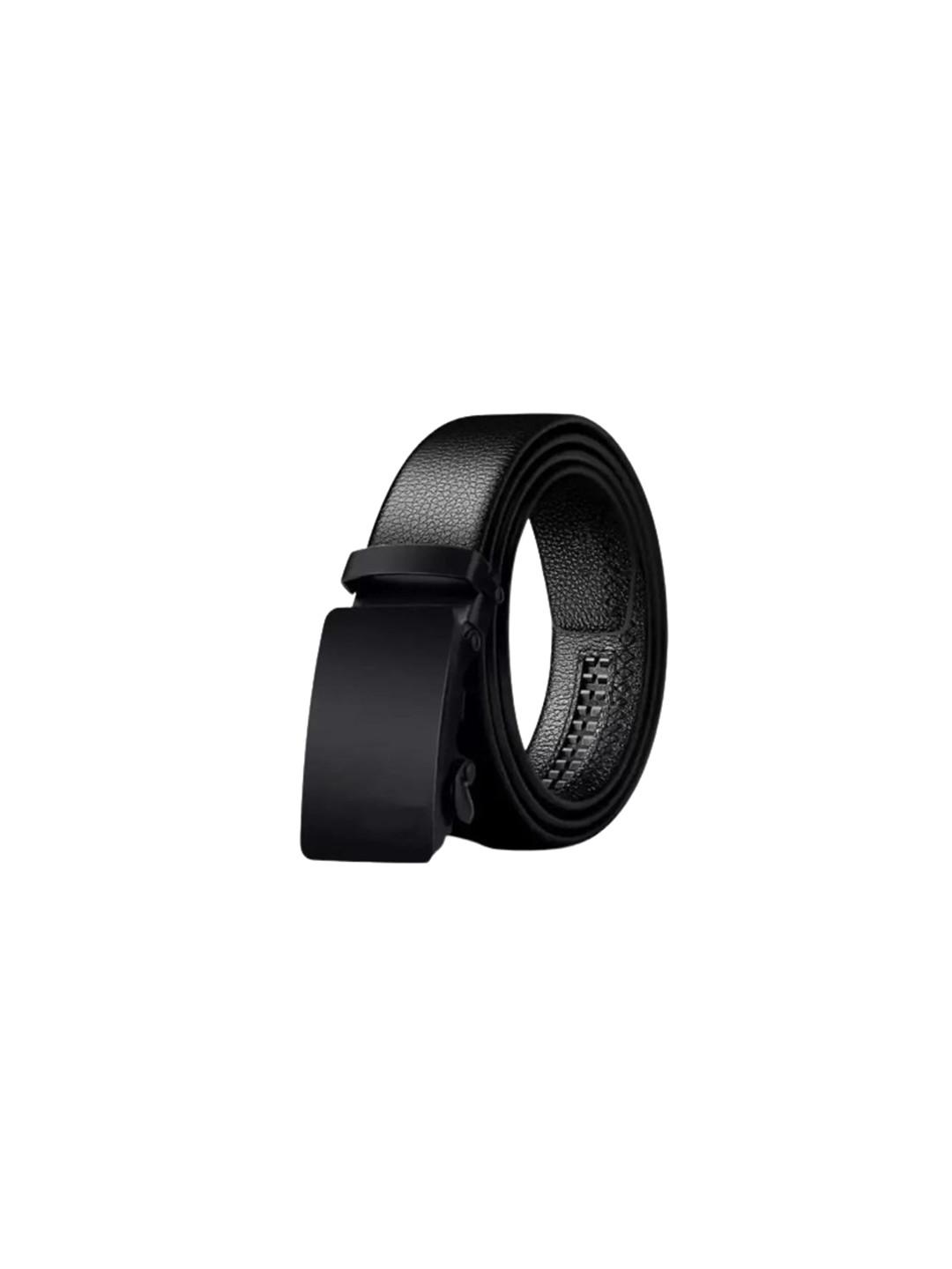 Niddleman Men Textured Belt With Slider Buckle Closure