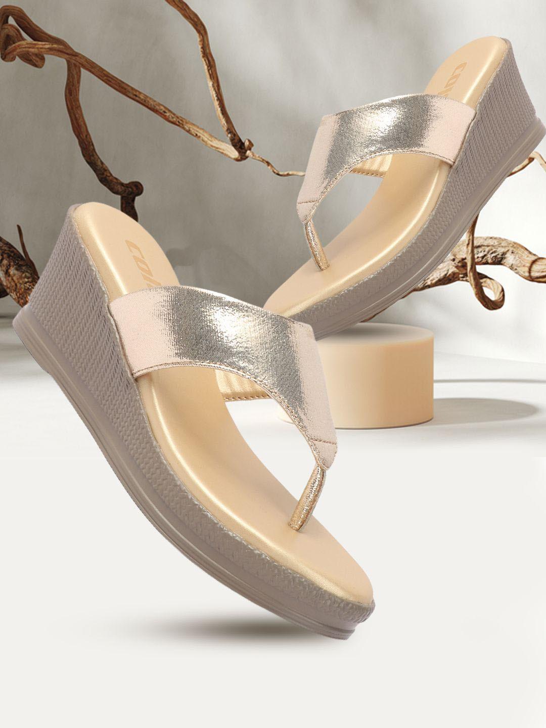 Colo Metallic Wedge Heel Sandals