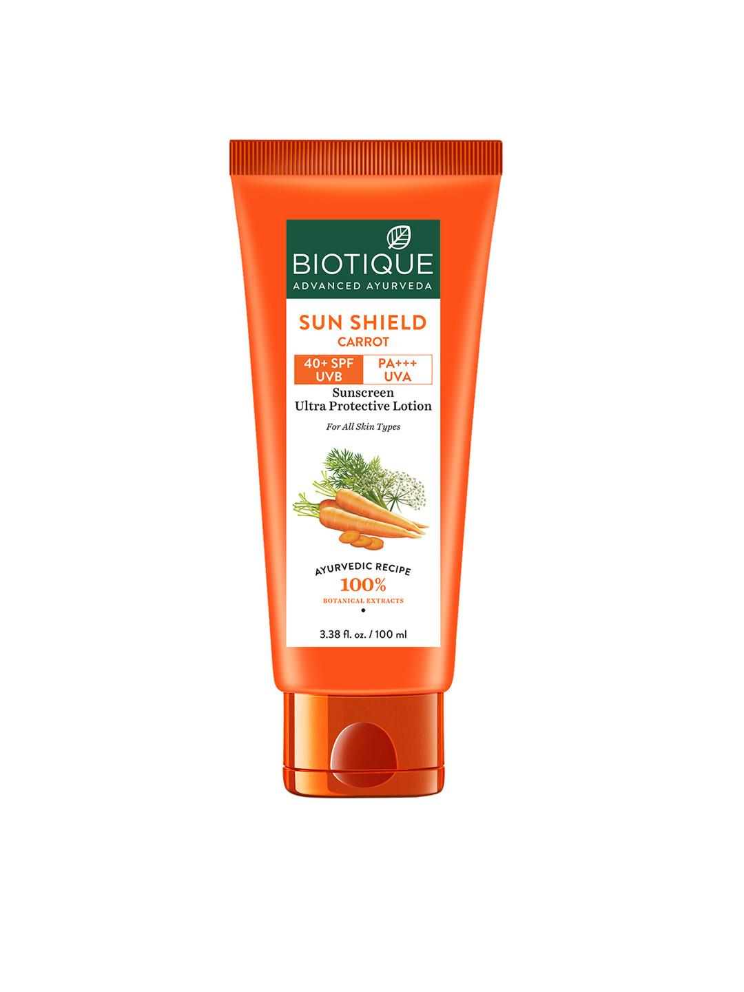 Biotique Unisex Bio Carrot SPF 40 Ultra Soothing Sunscreen Lotion - 100 ml