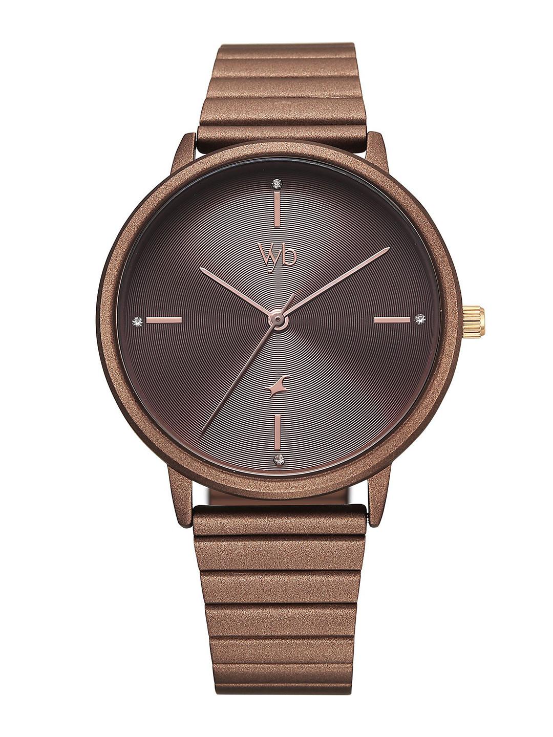 Fastrack Women Embellished Dial & Bracelet Style Straps Analogue Watch FV60021KM08W
