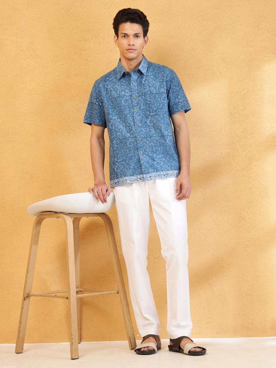 Fabindia Men Printed Casual Shirt