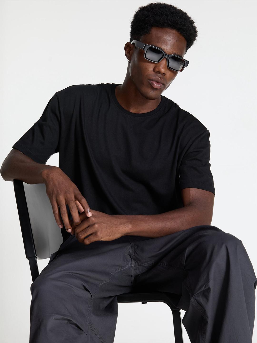 Cava Black Supima Crew Neck T-Shirt