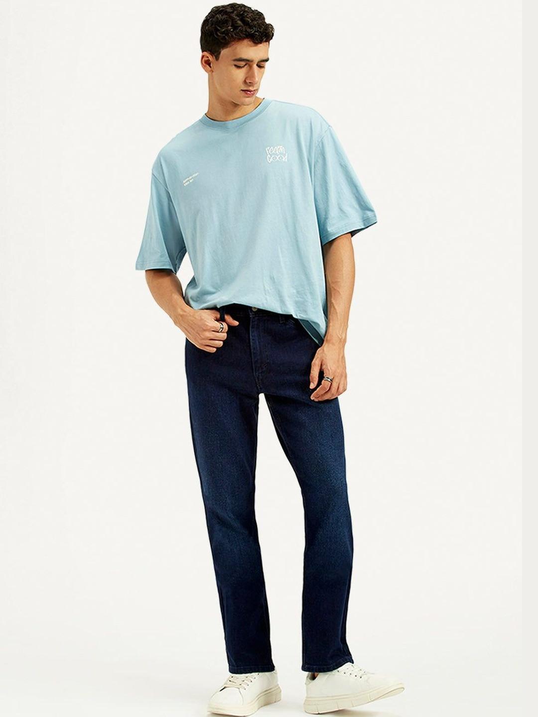 Levis Men Classic Regular Fit Mid-Rise Stretchable Jeans